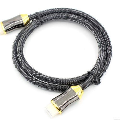 Braided Cord Flat wire 4K HDMI 2.0 Ready High Speed Premium Gold Plated HDMI Cable - Image 3