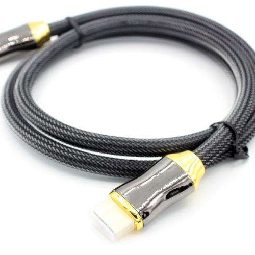 Braided Cord Flat wire 4K HDMI 2.0 Ready High Speed Premium Gold Plated HDMI Cable - Image 4