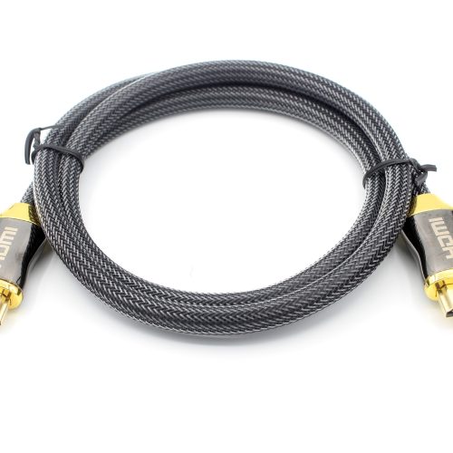 Braided Cord Flat wire 4K HDMI 2.0 Ready High Speed Premium Gold Plated HDMI Cable - Image 8