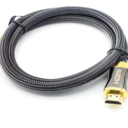 Braided Cord Flat wire 4K HDMI 2.0 Ready High Speed Premium Gold Plated HDMI Cable - Image 9