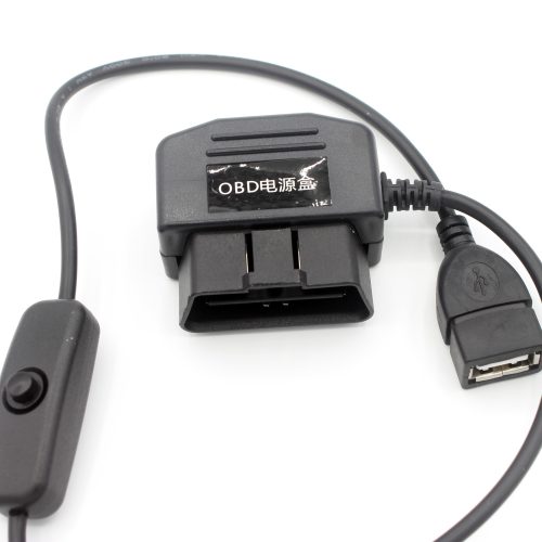 OBD2 16Pin To USB Charger Cable With Switch For Car DVR GPS - Image 6