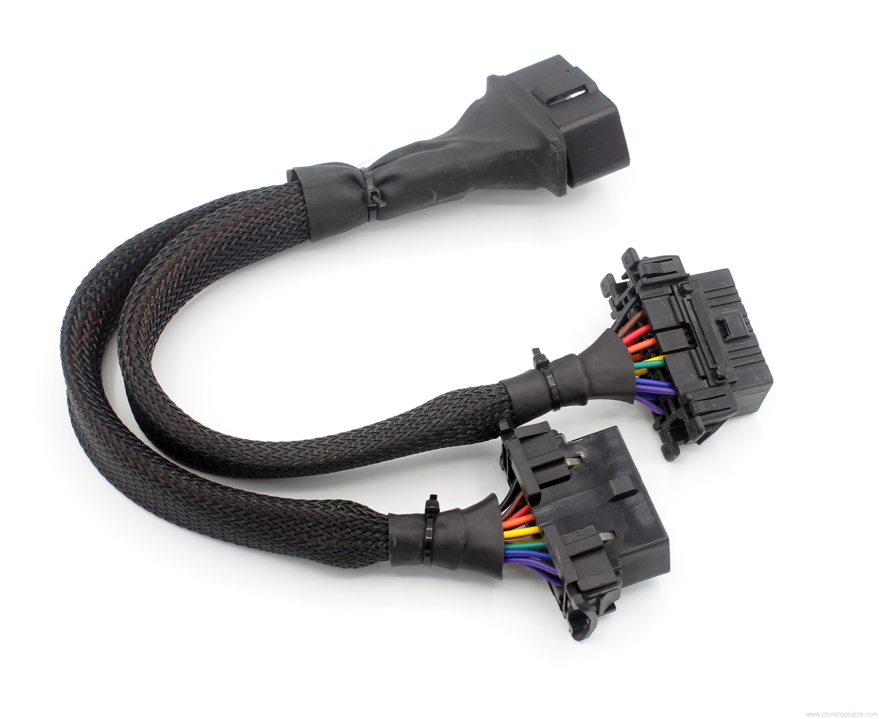 1 щоб 2 Сітка сітка OBD2 OBD-II 16 Приколіть чоловічого чол. / жін ...