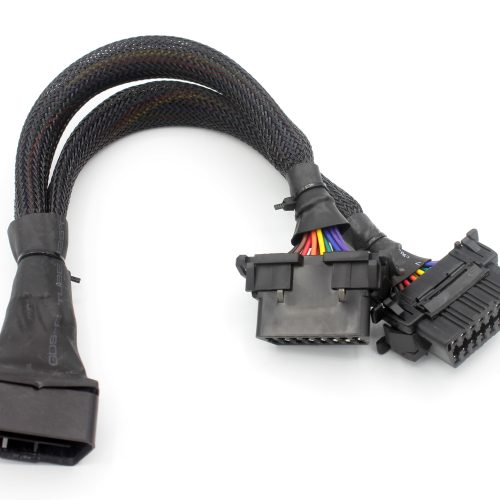 1 to 2 Mesh Grid OBD2 OBD-II 16 Pin Male to M/F Splitter Extension Diagnostic Cable - Image 9
