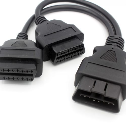 1 to 2 OBD-II 16 Pin  Extension Diagnostic Cable