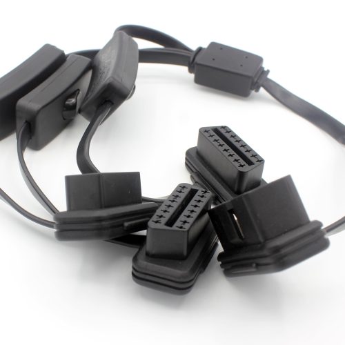 1 to 3 with Switch OBD2 OBD-II 16 Pin Male to M/F Splitter Extension Diagnostic Cable - Image 3