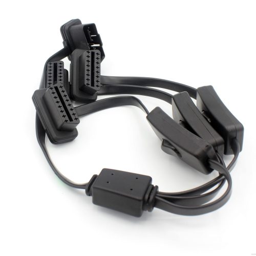 1 to 3 with Switch OBD2 OBD-II 16 Pin Male to M/F Splitter Extension Diagnostic Cable