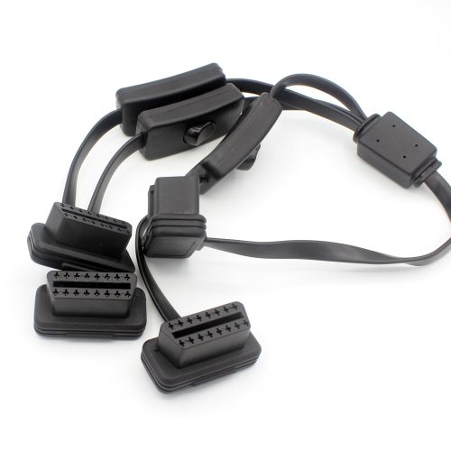 1 to 3 with Switch OBD2 OBD-II 16 Pin Male to M/F Splitter Extension Diagnostic Cable - Image 7