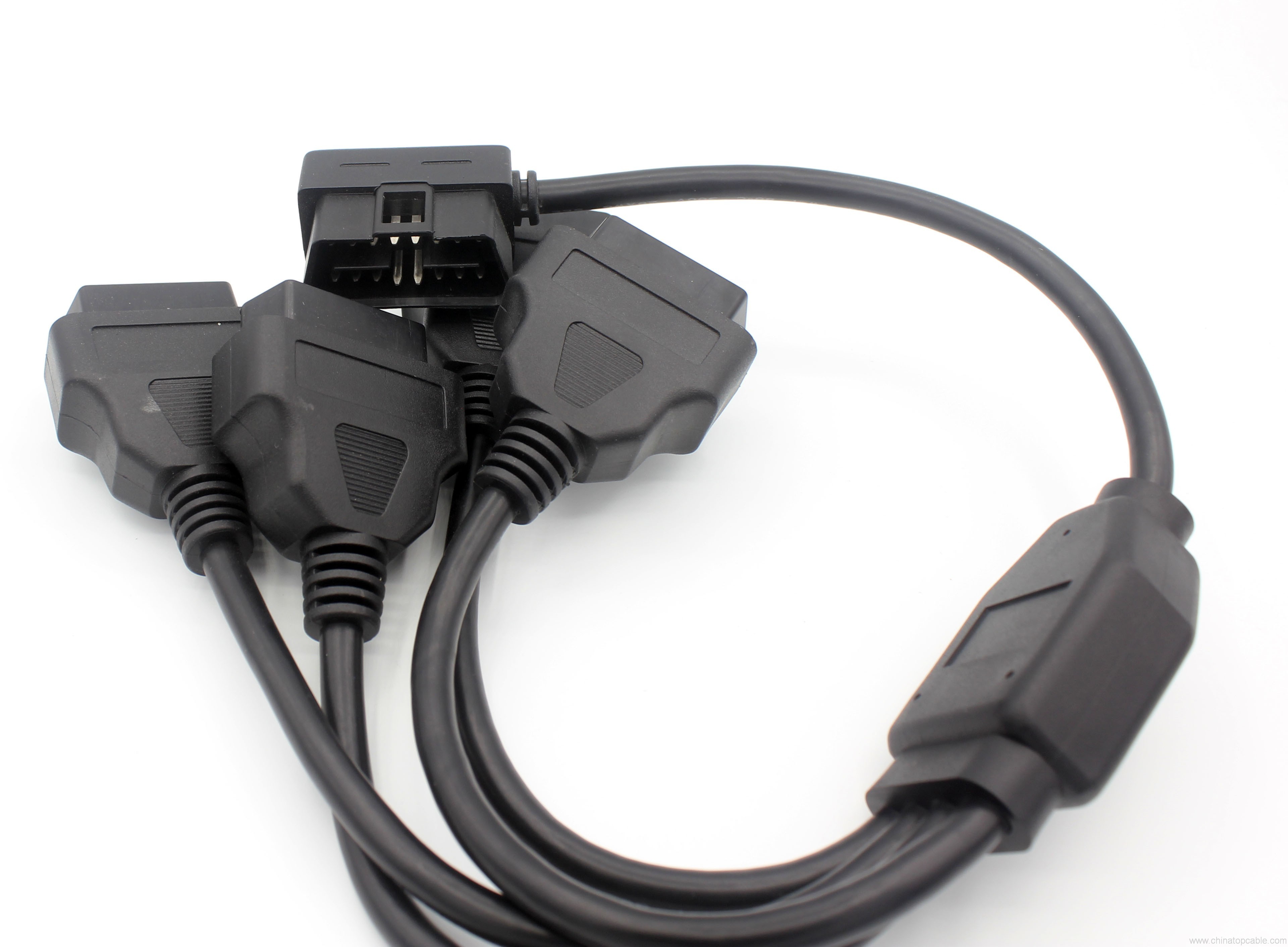 1 to 4 OBD2 OBD-II 16 Pin Male to M/F Splitter Extension Diagnostic ...