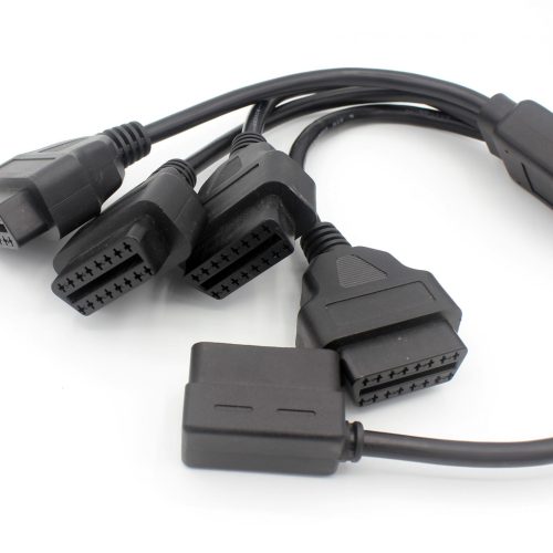 1 to 4 OBD2 OBD-II 16 Pin Male to M/F Splitter Extension Diagnostic Cable