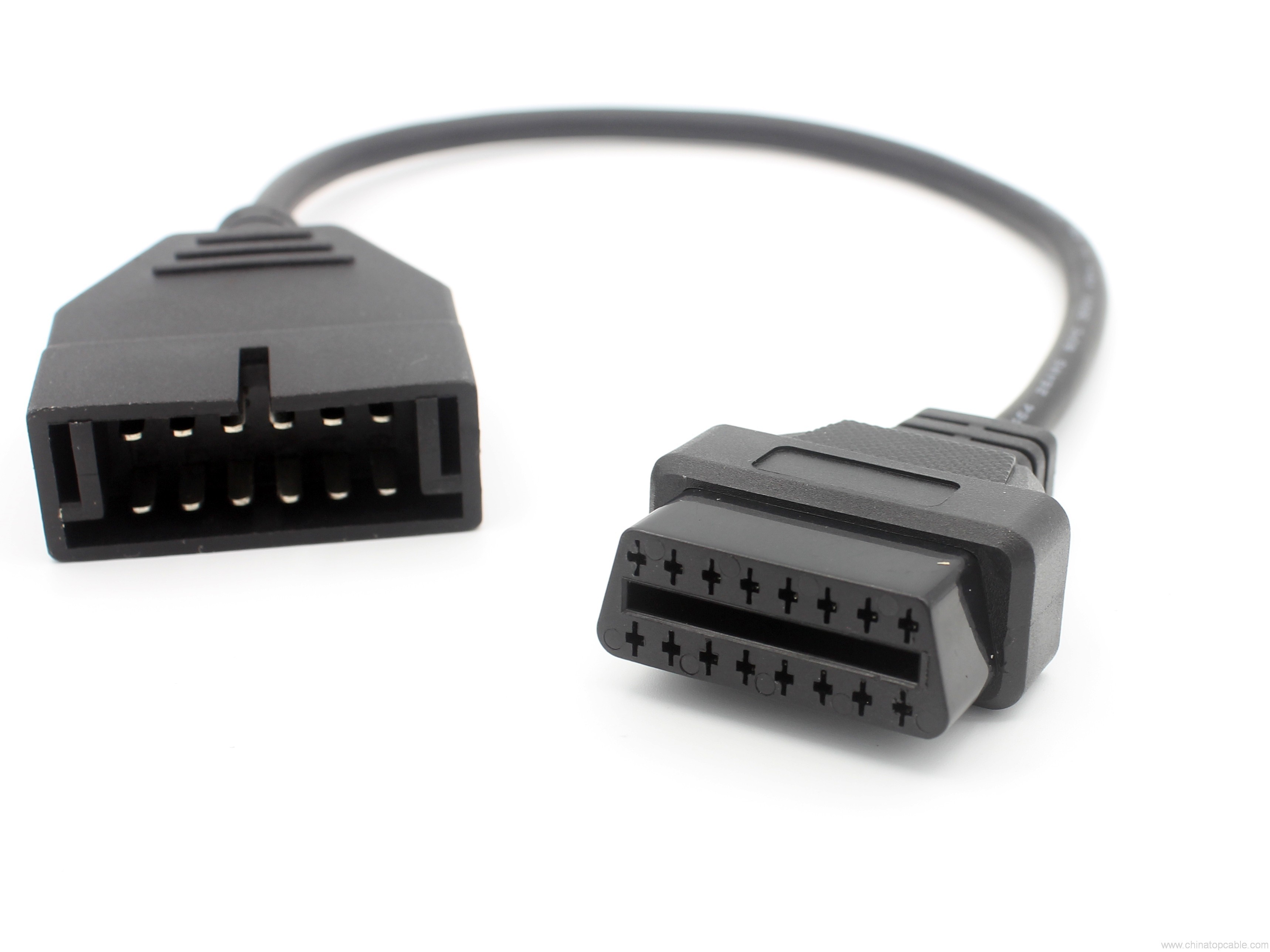 汽车接口 16 引脚 obd2 obdii 诊断适配器连接器电缆,用于 gm 12 pin