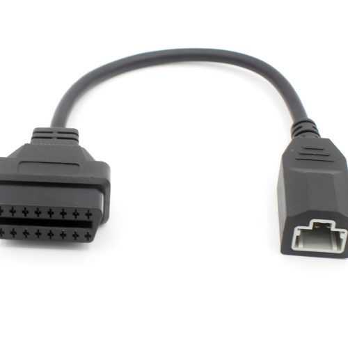 Car Interface To 16 Pin OBD2 OBDII Diagnostic Adapter Connector Cable For Honda 3 Pin