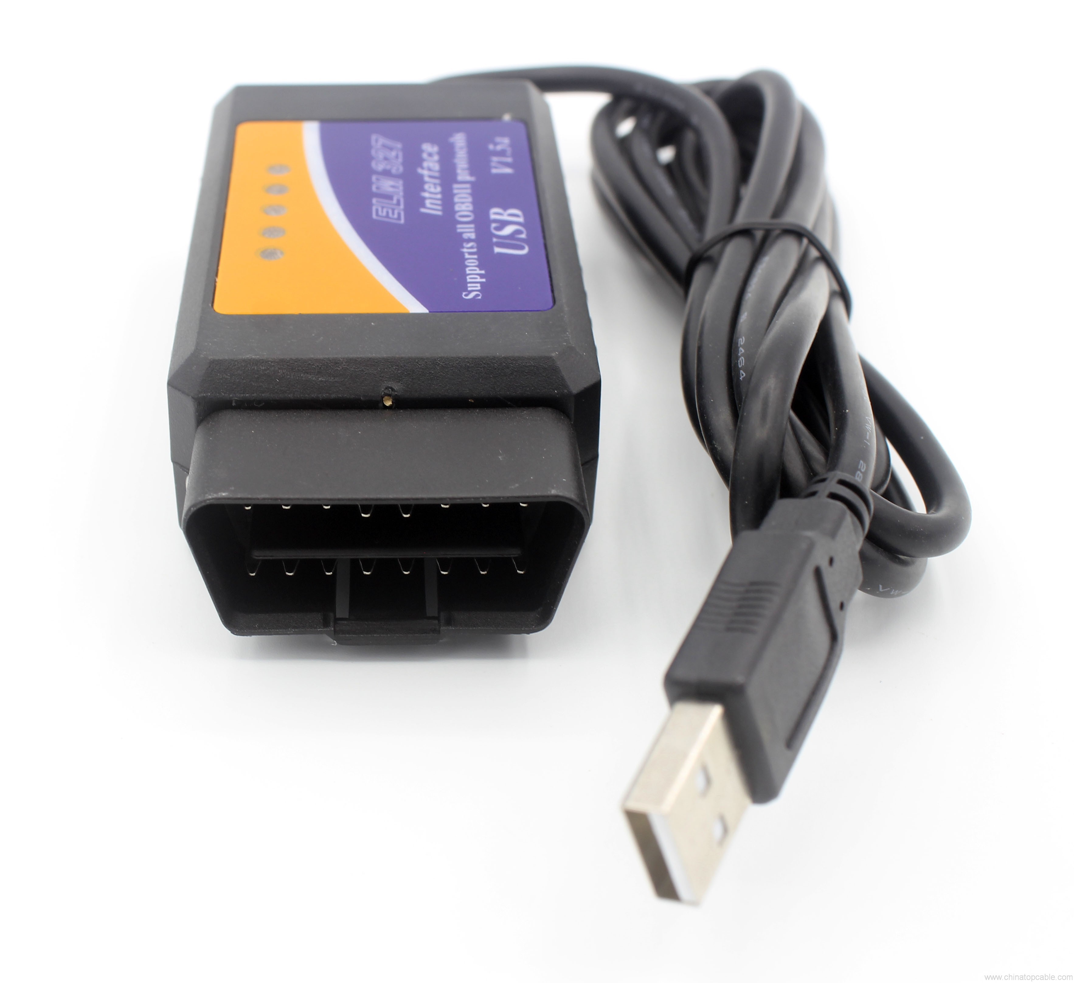 OBD2 OBD-II Diagnostic Interface ELM327 Auto Scanner Tool USB Standard ...
