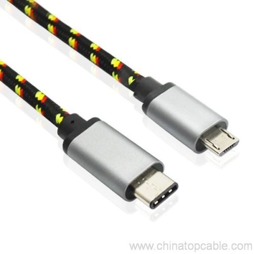 Aluminium USB-C to Micro B 5Pin for phone/tablet 1m - Image 3
