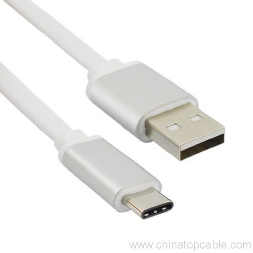 Flat USB Type C Cable USB-C to USB 2.0 with Anodized aluminium - Image 5