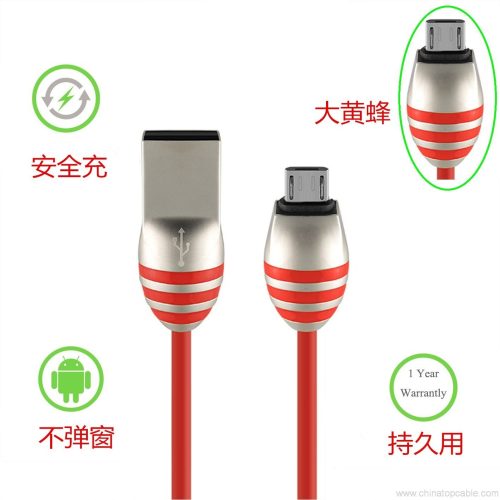 High Quality Zinc Alloy Head USB Charge Cable - Image 5