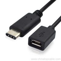USB-C Ngadto sa USB2.0 Micro B Female Adapter Cable-04