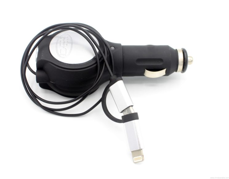 2-in-1-smart-dc-2-1a-qc-3-0-usb-retractable-cable-car-charger-for-micro-usb-and-lighting-01 QC 3.0 Retractable 2-in-1 Car Charger, Micro + Lightning