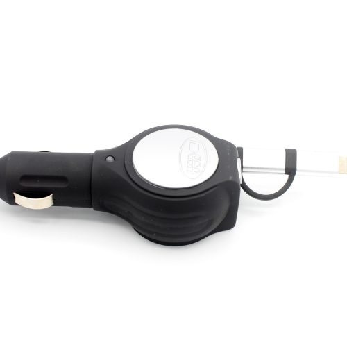 QC 3.0 Retractable 2-in-1 Car Charger, Micro + Lightning - Image 6
