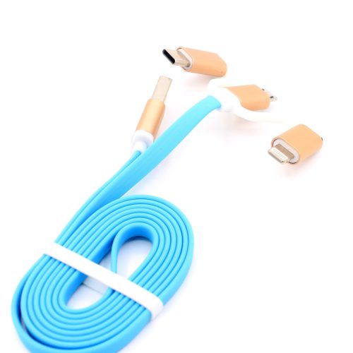 3 in 1 Micro+IOS+Type-c Connector Charging+Data Transfer Use USB Cable For Mobile Phone,Computer - Image 4