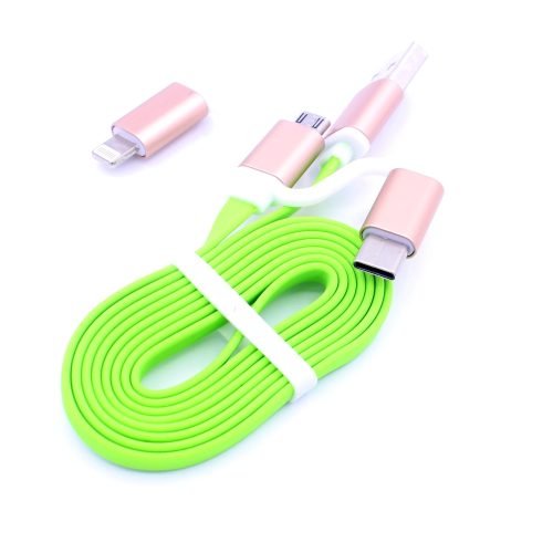 3 in 1 Micro+IOS+Type-c Connector Charging+Data Transfer Use USB Cable For Mobile Phone,Computer - Image 5