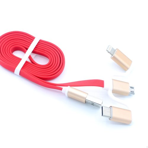 3 in 1 Micro+IOS+Type-c Connector Charging+Data Transfer Use USB Cable For Mobile Phone,Computer - Image 9