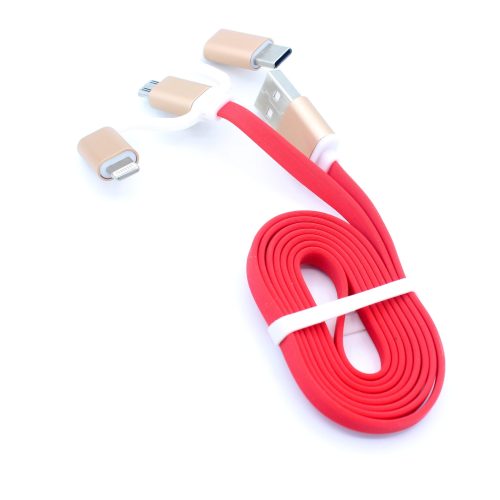 3 in 1 Micro+IOS+Type-c Connector Charging+Data Transfer Use USB Cable For Mobile Phone,Computer - Image 10