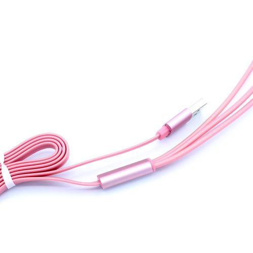 3-in-1 TPE Noodle Cable: Android, iPhone, Type-C - Image 3