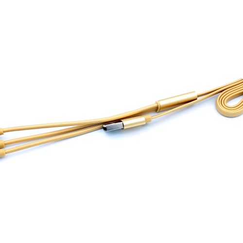 3-in-1 TPE Noodle Cable: Android, iPhone, Type-C - Image 9