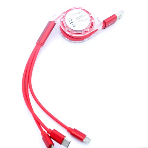 3 in 1 multifunction Retractable USB Charging Cable With Micro USB, Type C, 8 Pin For iPhone,Samsung and other Mobile Phones - Image 10