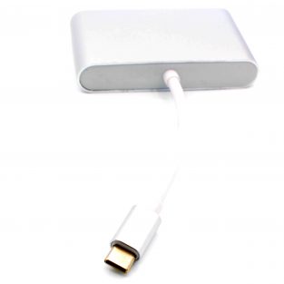 3-in-1-multiport-seòrsa-c-gu-vga-converter-le-USB-3-0-port-USB-c-neartachadh obraichte port--01