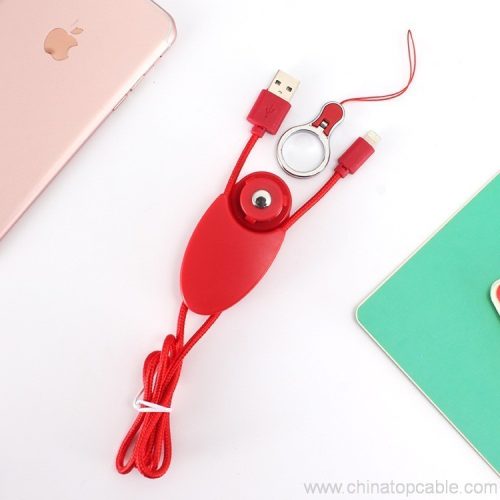 3 in 1 Nylon Woven Braided Flexible Fast Charging USB Cable For Cellphone - Image 4