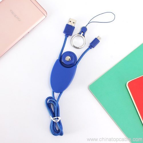 3 in 1 Nylon Woven Braided Flexible Fast Charging USB Cable For Cellphone - Image 6