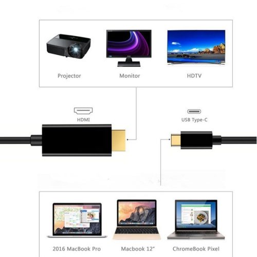6 ft / 1.8m USB-C 3.1 to HDMI 4K 60Hz USB Type C to HDMI Computer Monitor Cables - Image 8