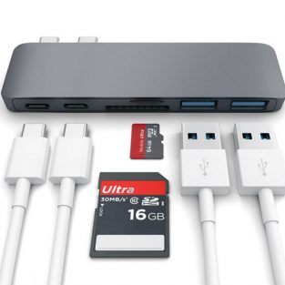 hliník-6-v-1-type-c-combo-Hub-pre-MacBook-Multiport-USB-c-nabíjanie-port-2-USB-3-0-port-a-SD-Micro-Card-Reader-06