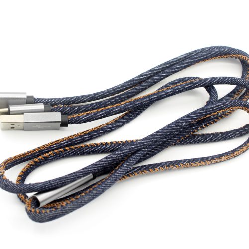 Aluminum Shell Cowboy Jeans 2 in 1 USB Connector Cable - Image 3