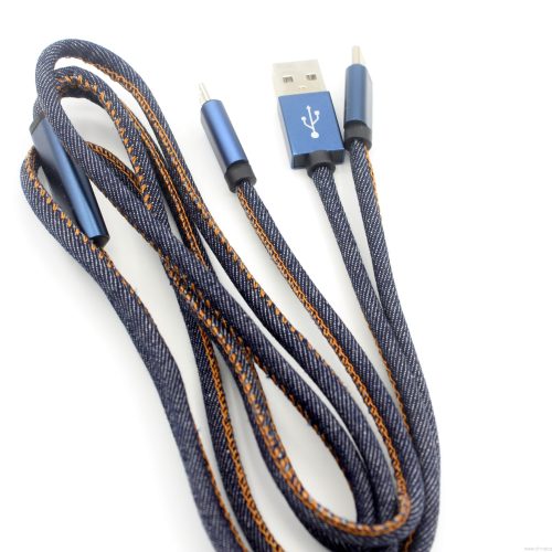 Aluminum Shell Cowboy Jeans 2 in 1 USB Connector Cable - Image 5