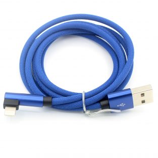 tartós-szövet-ruhával-90 fokos derékszögű usb-charging-data-kábel-1-2m-for-iphone-01