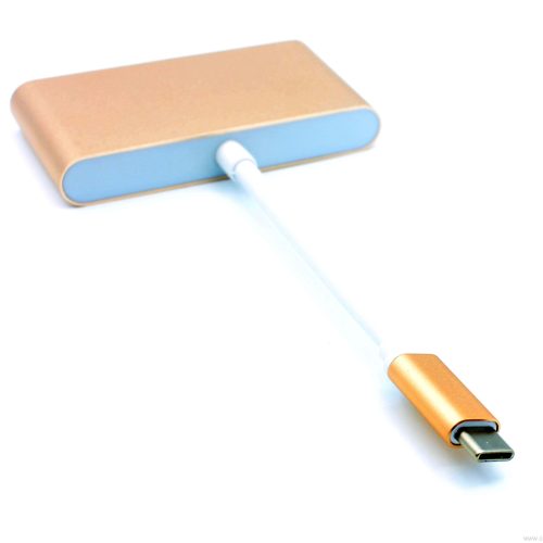 High Speed USB 3.1 Type C To 3 Ports USB 3.0 and USB-C Charging Port Adapter Cable - Image 4
