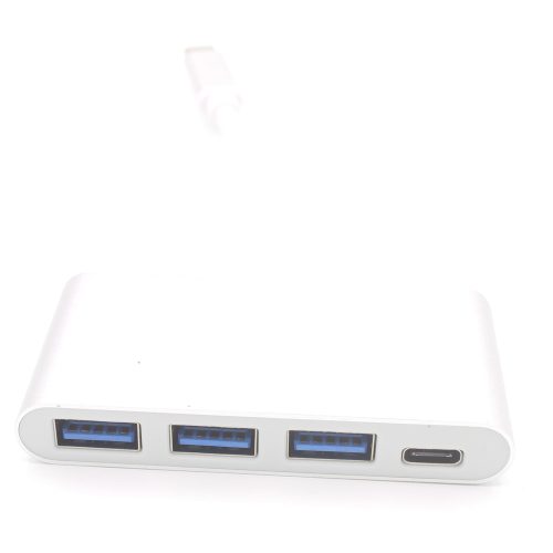 High Speed USB 3.1 Type C To 3 Ports USB 3.0 and USB-C Charging Port Adapter Cable - Image 6