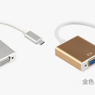 ความเร็วสูง USB - 3 - 1 ชนิด - C - to - VGA อะแดปเตอร์แปลงสายเคเบิลสําหรับ MacBook-01