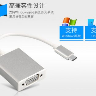 өндөр хурдны USB-3-1 төрлийн-C-тулд-VGA-адаптер-хувиргагч-кабель төлөө Macbook-05