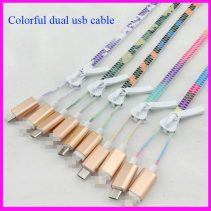 Micro-USB-and-8-pin-2-in-1-Colorful-Zipper-Flat-USB-Charging-Cable-for-Mobile-Phone-Power-Bank-02