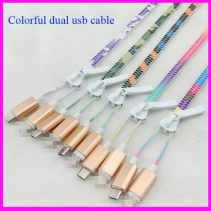 Micro-USB-and-8-PIN-2-in-1-colorful-zipper-Flat-USB-charging-Cable-for-Mobile-Phone-Power-Bank-02