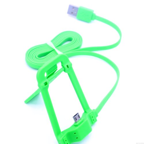Mobile Phone Stand Holder with Flat USB Charging Data Cable 1.2m - Image 8
