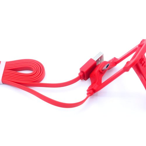 Mobile Phone Stand Holder with Flat USB Charging Data Cable 1.2m - Image 11