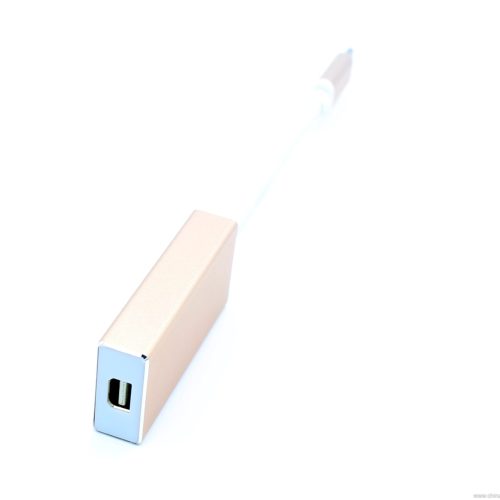 type-c-usb-3-1-to-mini-displayport-dp-adapter-cable-with-aluminum-case-support-4k-resolution-01 Type-C USB 3.1 to Mini DisplayPort Adapter, 4K, Aluminum