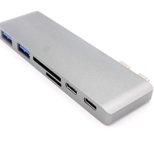6-Port Type-C Hub Board with Thunderbolt 3 and SD Card Slots