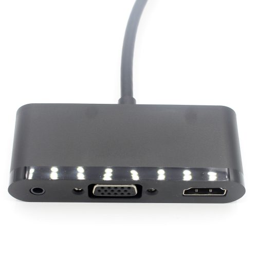 USB3.1 type c to VGA Audio HDMI with power adapter plug and play 3 in 1 adapter cable - Image 3