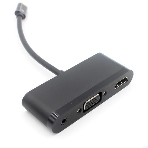 USB3.1 type c to VGA Audio HDMI with power adapter plug and play 3 in 1 adapter cable - Image 4