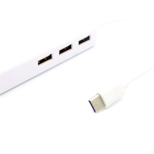 USB3.1 USB-C Type-C to RJ45 Ethernet LAN Adapter with 3 Port USB Hub - Image 3